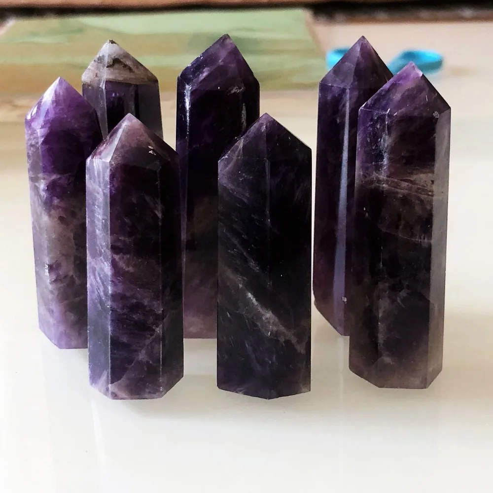 70-80mm Natural Dreamy purple Crystal wand Amethyst wand Wholesale Chakra Healing Quartz mineral
70-80mm Natural Dreamy purple Crystal wand Amethyst wand Wholesale Chakra Healing Quartz mineral