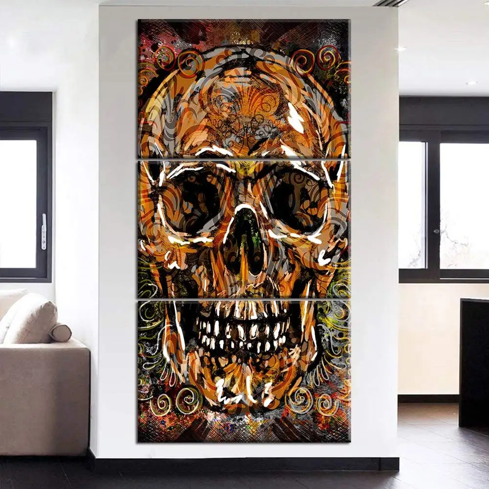 3 pieces Skull Art Wall Canvas Paintings Decor Home Modern Prints Artwork Picture Room Wall Stickers Posters
3 pieces Skull Art Wall Canvas Paintings Decor Home Modern Prints Artwork Picture Room Wall Stickers Posters