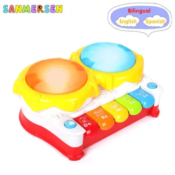 Baby Kid Music Drum Toys Flashing Learning Development Musical Keyboard Telefoon Drum Children Song Early Educational Toys Gifts
Baby Kid Music Drum Toys Flashing Learning Development Musical Keyboard Telefoon Drum Children Song Early Educational Toys Gifts