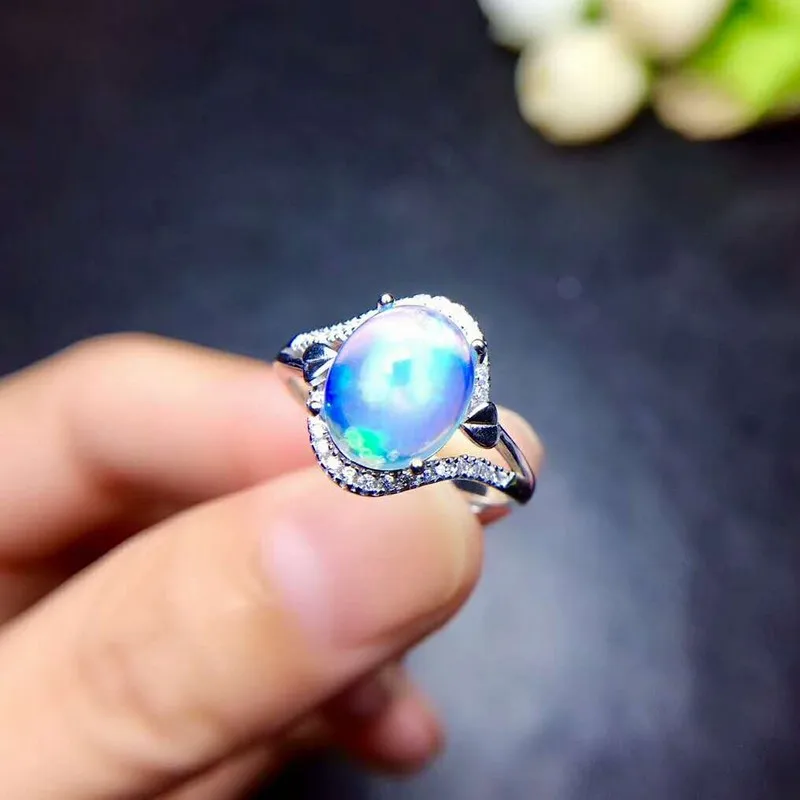Fidelity Natural 8*10mm opal Rings s925 sterling silver fashion fine Jewelry for women party Natural color gemstone
Fidelity Natural 8*10mm opal Rings s925 sterling silver fashion fine Jewelry for women party Natural color gemstone