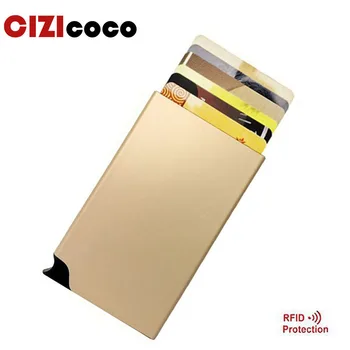 Cizicoco Women Men Antitheft metal card holder fashion RFID aluminium credit card holder Popup Automatically Colourful Card box
Cizicoco Women Men Antitheft metal card holder fashion RFID aluminium credit card holder Popup Automatically Colourful Card box