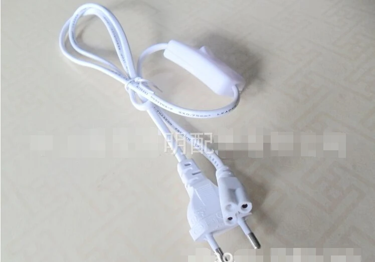 EU Type G5 T5 Power Cable For LED Light Tube 3Cords 1.8m Length 1set=1pc 2pins EU plug+1pc switch+1pc female 3cords
EU Type G5 T5 Power Cable For LED Light Tube 3Cords 1.8m Length 1set=1pc 2pins EU plug+1pc switch+1pc female 3cords
