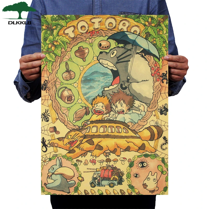 DLKKLB Tonari no Totoro Hayao Miyazaki Vintage Poster C Style Classic Anime Movie Decoration Painting Bar Cafe Home Wall Sticker
DLKKLB Tonari no Totoro Hayao Miyazaki Vintage Poster C Style Classic Anime Movie Decoration Painting Bar Cafe Home Wall Sticker