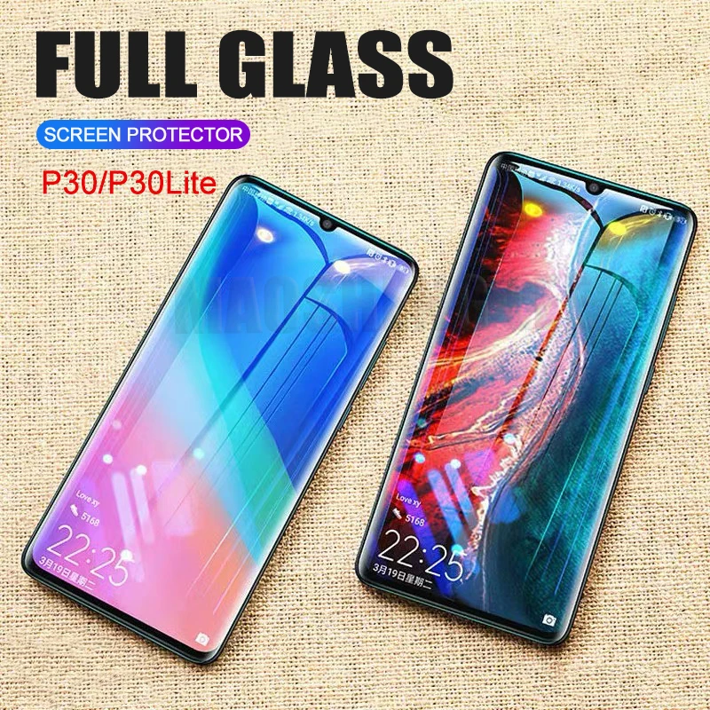 Закаленное стекло 2 шт./лот для Huawei P30 Lite защита экрана Anti Blu Ray lite защитная