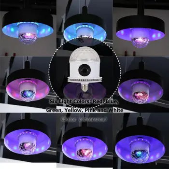 48LED E27 Colorful Bluetooth Magic Ball Light Sun Rotating Light Smart Subwoofer Cross-border Voice Control Bluetooth Light
48LED E27 Colorful Bluetooth Magic Ball Light Sun Rotating Light Smart Subwoofer Cross-border Voice Control Bluetooth Light