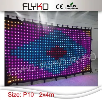 free shipping cusomization P100mm flexible and foldable LED stage curtain display
free shipping cusomization P100mm flexible and foldable LED stage curtain display