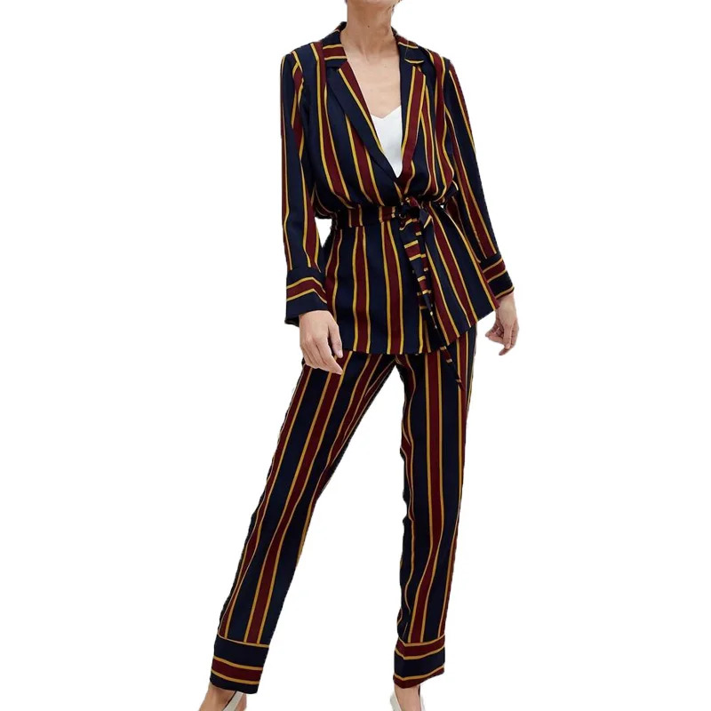 Spring pants set 2019 casual stripe womens clothing 2 piece set women lace-up two piece set
Spring pants set 2019 casual stripe womens clothing 2 piece set women lace-up two piece set