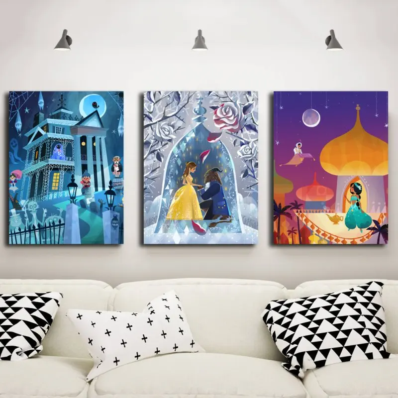 Cartoon Canvas Posters Wonder Woman Beauty And The Beast Wallpaper Prints Wall Art Painting Nursery Kids Room Picture Decoration
Cartoon Canvas Posters Wonder Woman Beauty And The Beast Wallpaper Prints Wall Art Painting Nursery Kids Room Picture Decoration