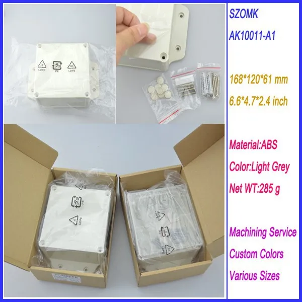 1 Piece zzzzzzIP68 Waterproof Level Plastic Terminal Box Case Solar Battery and Electronic Circuit Shell 168*120*61MM
1 Piece zzzzzzIP68 Waterproof Level Plastic Terminal Box Case Solar Battery and Electronic Circuit Shell 168*120*61MM