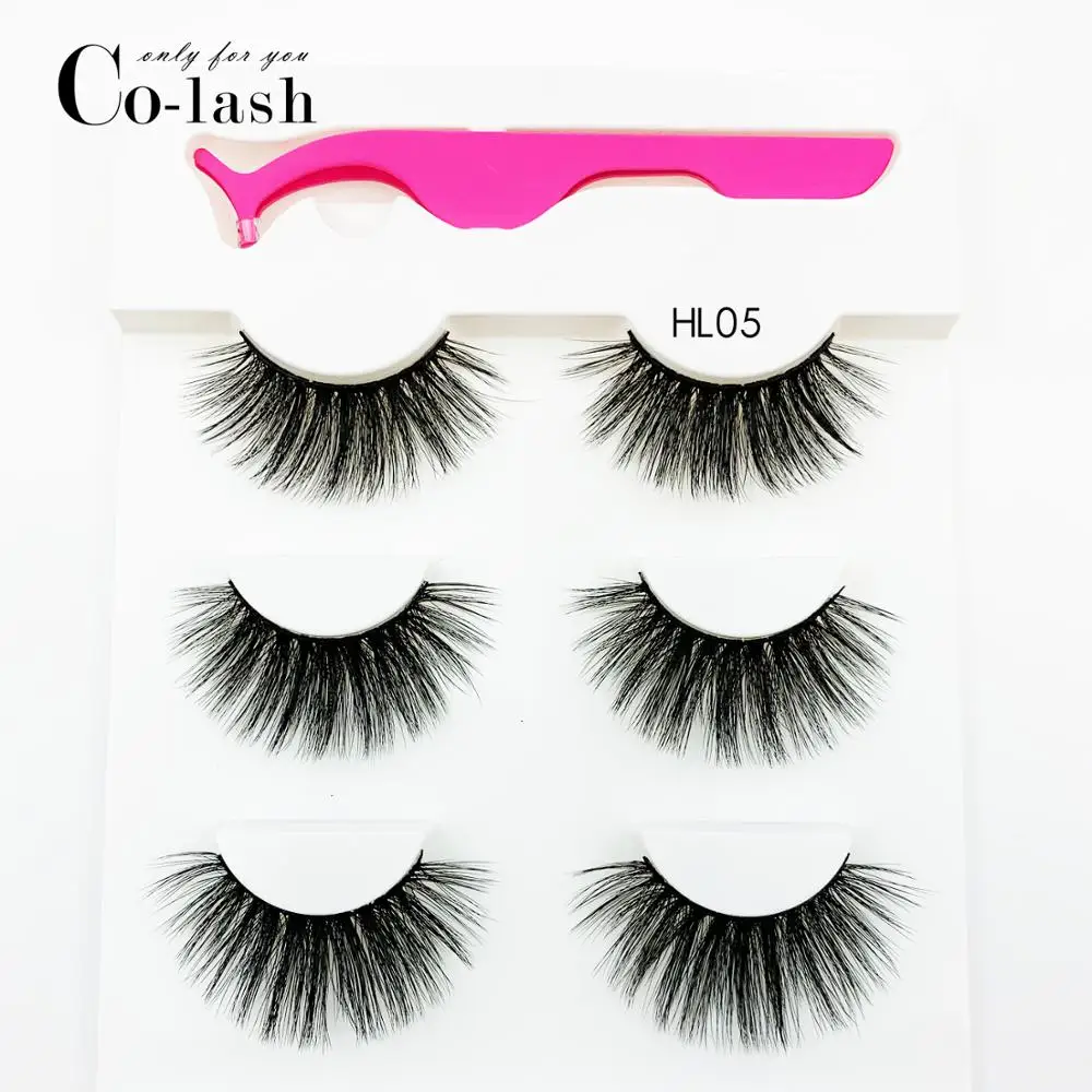 Colash 3 pairs Eyelashes +tweezers Super Long 25mm Mink False Eyelashes Fake Lashes 3D Mink Lashes Eyelash Extension Makeup
Colash 3 pairs Eyelashes +tweezers Super Long 25mm Mink False Eyelashes Fake Lashes 3D Mink Lashes Eyelash Extension Makeup