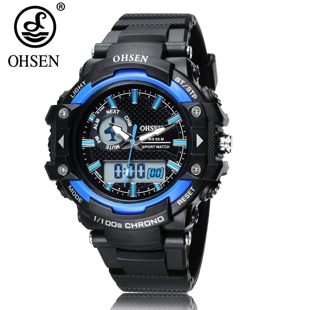 2017 New OHSEN Digital Quartz Man WristWatch 50M Waterproof Rubber Band Business Sport Hombre Hand Clock Relogio Masculino Gift
2017 New OHSEN Digital Quartz Man WristWatch 50M Waterproof Rubber Band Business Sport Hombre Hand Clock Relogio Masculino Gift