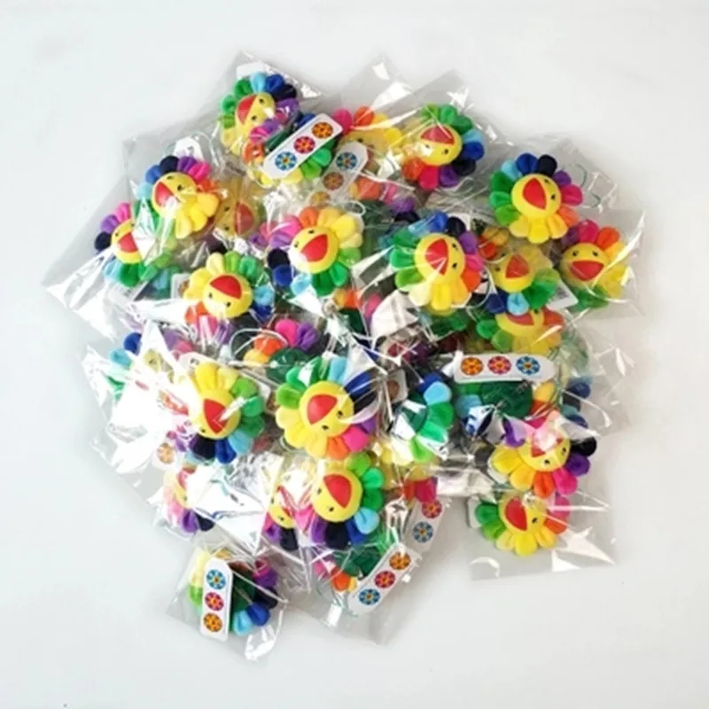 Wholesale 50pcs/Lot Rainbow Sunflower Kaikaikiki Plush Stuffed Toy Brooch Murakami Bag Hanging Ornaments Pendant Doll
Wholesale 50pcs/Lot Rainbow Sunflower Kaikaikiki Plush Stuffed Toy Brooch Murakami Bag Hanging Ornaments Pendant Doll