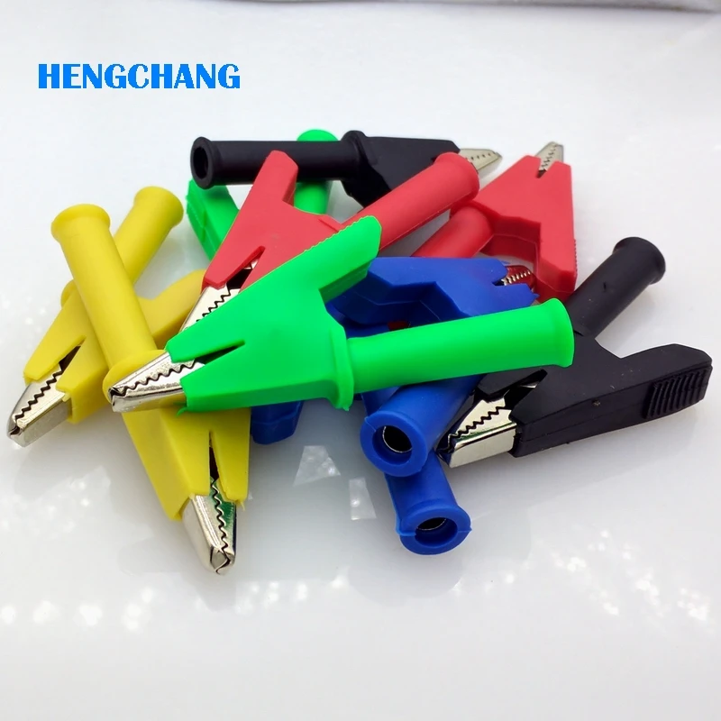 5 color Pure copper large current 30A with case Alligator clip test clip with 4mm banana socket 10pcs/lot
5 color Pure copper large current 30A with case Alligator clip test clip with 4mm banana socket 10pcs/lot