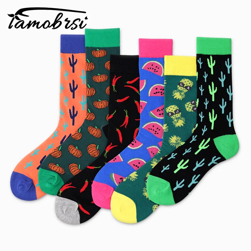 Watermelon Cactus Pineapple Pepper Pumpkin Fruit Plant Socks Men Women Funny Warm Socks Happy Short Cotton Crazy Male Cute Socks
Watermelon Cactus Pineapple Pepper Pumpkin Fruit Plant Socks Men Women Funny Warm Socks Happy Short Cotton Crazy Male Cute Socks