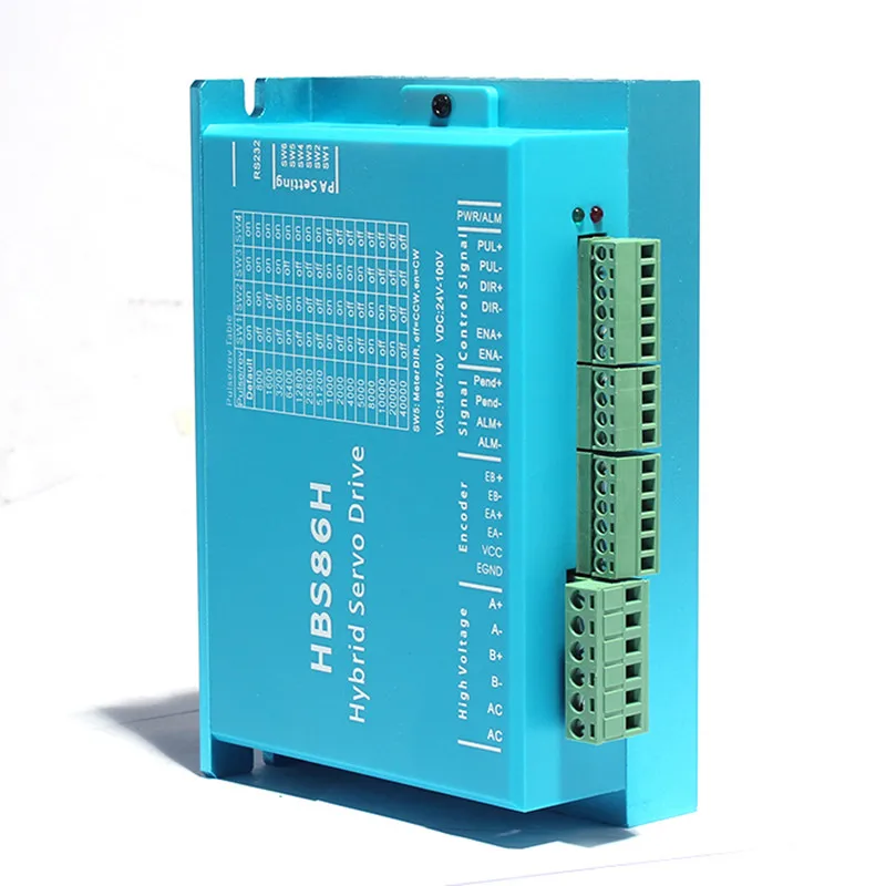 Fully digital 86 NAME 34 closed loop stepper motor driver HBS86H compatible 8.2A for cnc parts
Fully digital 86 NAME 34 closed loop stepper motor driver HBS86H compatible 8.2A for cnc parts