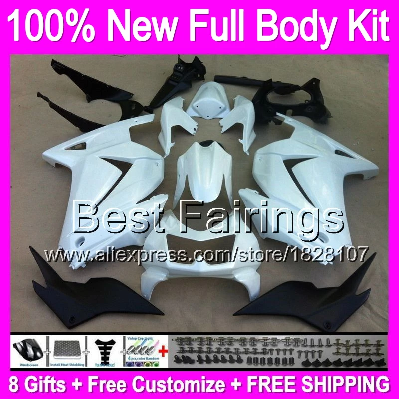 Pearl White +decal+Tank For Kawasaki Ninja EX250 08 09 10 11 12 white B522 250 250R 2008 2009 2010 2011 2012 ZX250R Fairing
Pearl White +decal+Tank For Kawasaki Ninja EX250 08 09 10 11 12 white B522 250 250R 2008 2009 2010 2011 2012 ZX250R Fairing
