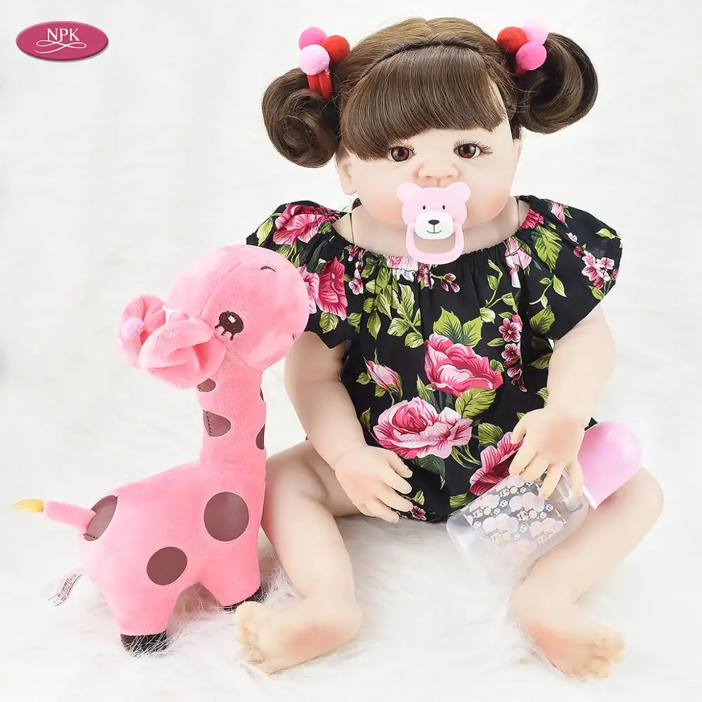 NPK Full Body Silicone Toys Reborn Baby Girl Dolls 55CM Lifelike Princess Realistic Toddler Newborn Babies Doll Children Gifts 
NPK Full Body Silicone Toys Reborn Baby Girl Dolls 55CM Lifelike Princess Realistic Toddler Newborn Babies Doll Children Gifts