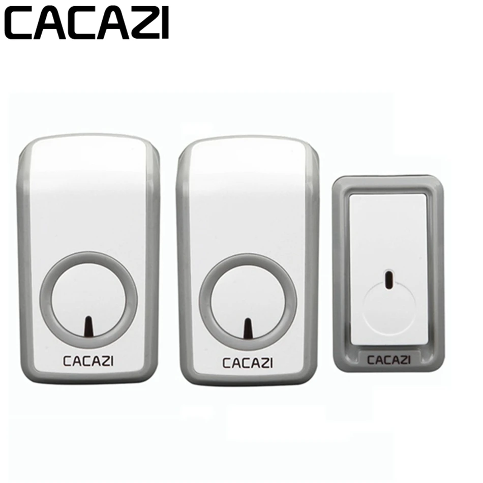 CACAZI Smart Home Wireless Doorbell AC 110-220V Ultra Long Distance 350M Remote Door Bell 48 Chimes 6 Volume EU US
CACAZI Smart Home Wireless Doorbell AC 110-220V Ultra Long Distance 350M Remote Door Bell 48 Chimes 6 Volume EU US