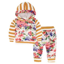 Autumn Newborn Baby Boys Clothes Children Baby Girls Long Sleeve Hooded Tops Floral Pants 2 Pcs Suits baby Clothing Sets
Autumn Newborn Baby Boys Clothes Children Baby Girls Long Sleeve Hooded Tops Floral Pants 2 Pcs Suits baby Clothing Sets