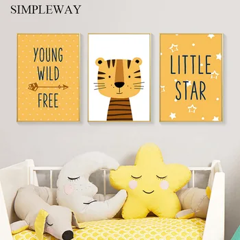 Tiger Cartoon Animal Canvas Child Poster Wild Free Nursery Quotes Wall Art Print Painting Decorative Picture Baby Kid Room Decor
Tiger Cartoon Animal Canvas Child Poster Wild Free Nursery Quotes Wall Art Print Painting Decorative Picture Baby Kid Room Decor
