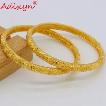 Adixyn Two Pieces Bangles Women Gold Color Dubai Bangles&Bracelet African/Ethiopian/Arab/Kenya/Middle East Party Gifts N07016
Adixyn Two Pieces Bangles Women Gold Color Dubai Bangles&Bracelet African/Ethiopian/Arab/Kenya/Middle East Party Gifts N07016