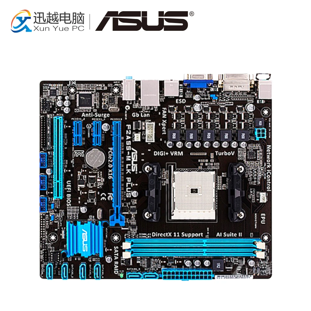 Asus F2A55-M LK PLUS Desktop Motherboard A55 FM2 AMD A10/A8/A6/A4/Athlon 32G DDR3 USB2.0 ATX
Asus F2A55-M LK PLUS Desktop Motherboard A55 FM2 AMD A10/A8/A6/A4/Athlon 32G DDR3 USB2.0 ATX
