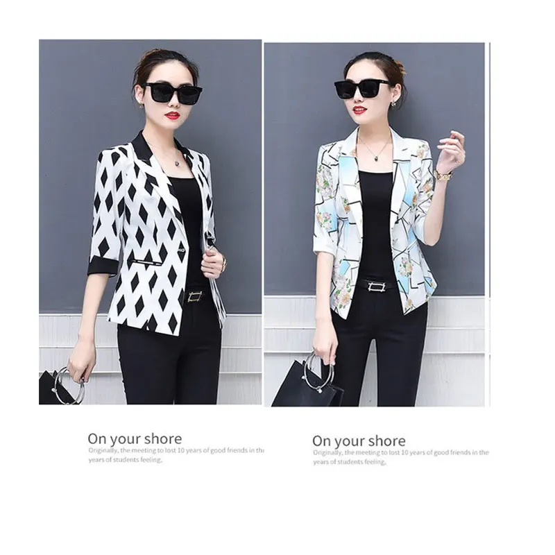 blazers clothes women shorts blazers quarter sleeve white thong striped pink ladies coat checkerboard mujer feminino jacket 4XL
blazers clothes women shorts blazers quarter sleeve white thong striped pink ladies coat checkerboard mujer feminino jacket 4XL