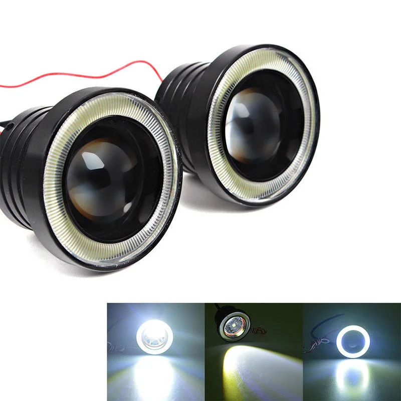 Pair 2.5" 64mm Projector COB LED Car Fog Light Halo Angel Eyes Rings DRL White 12V Road Fog Lamp Daytime running light Universal
Pair 2.5" 64mm Projector COB LED Car Fog Light Halo Angel Eyes Rings DRL White 12V Road Fog Lamp Daytime running light Universal