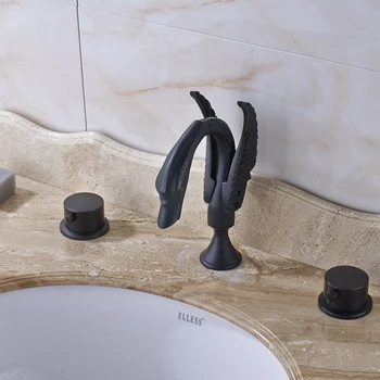 Vanity Black Swan Dual Handles Bathroom Sink Faucet Mixer Tap Oil Rubbed Bronze For 8" Sink
Vanity Black Swan Dual Handles Bathroom Sink Faucet Mixer Tap Oil Rubbed Bronze For 8" Sink