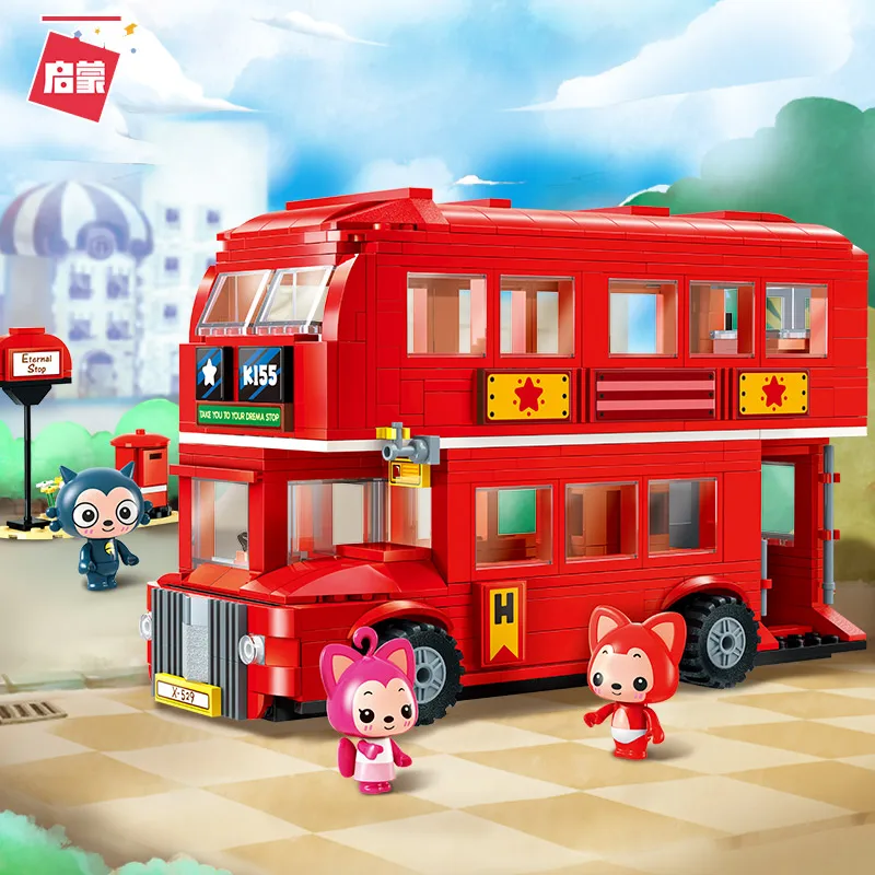 Enlighten Building Block Ideas Double Decker Bus Car Ali Fox Carton 606pcs Educational Bricks Toy For Girl Gift
Enlighten Building Block Ideas Double Decker Bus Car Ali Fox Carton 606pcs Educational Bricks Toy For Girl Gift