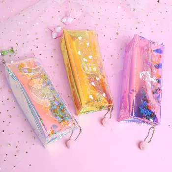 Girl Heart Laser Pencil Bag Simple Transparent Pencil Bag Stationery Box Creative Pencil Case School Supplies Students Gifts
Girl Heart Laser Pencil Bag Simple Transparent Pencil Bag Stationery Box Creative Pencil Case School Supplies Students Gifts