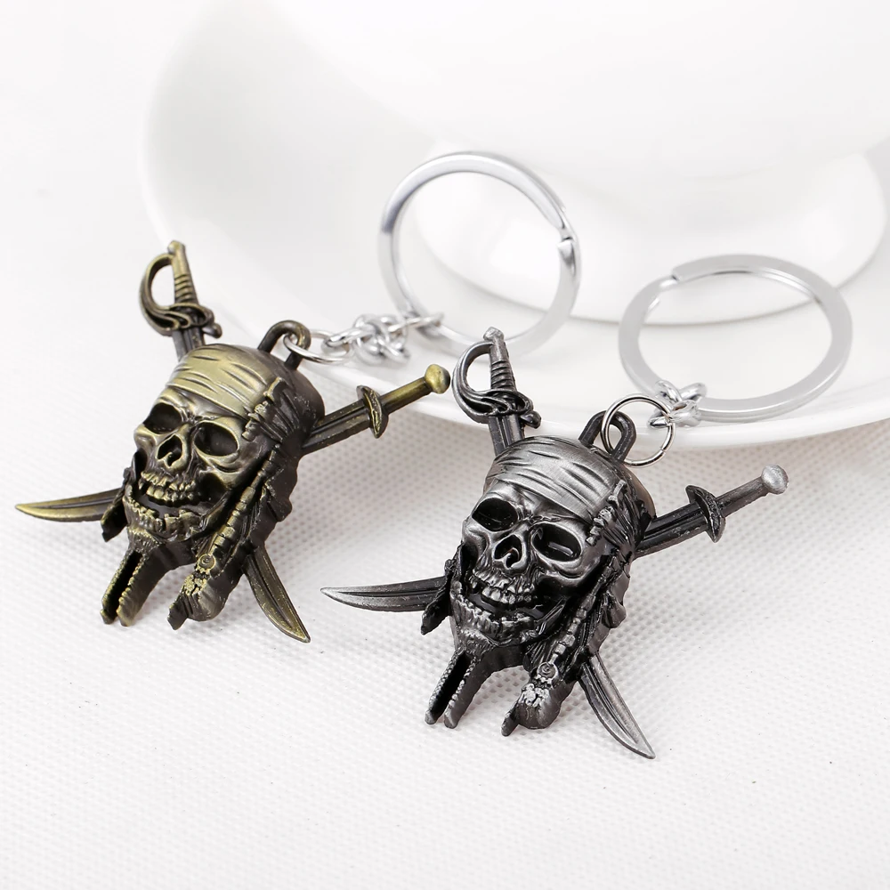 Pirates of the Caribbean keychain 2 color Captain Jack Sparrow mask Skull and Crossbones key chain for best friends G233
Pirates of the Caribbean keychain 2 color Captain Jack Sparrow mask Skull and Crossbones key chain for best friends G233