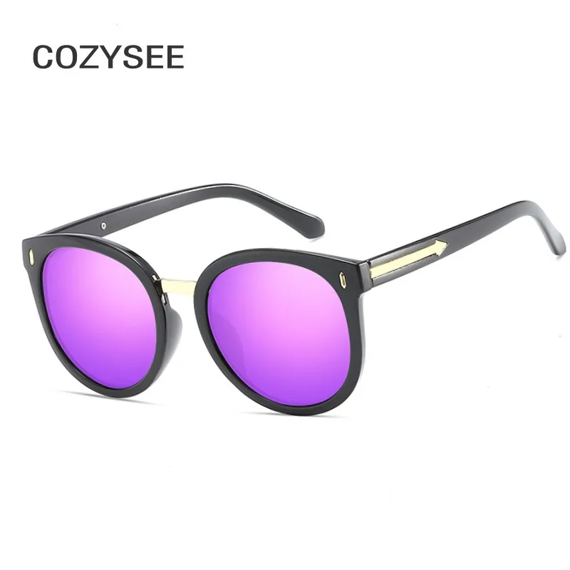 New Hot Vintage Coating Mirror Cat Eyes Brand Designer Retro Smoke Purple Sunglasses UV400 Protection Women Lady Sun Glasses | Аксессуары