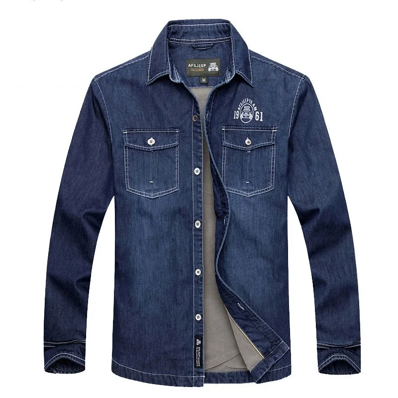 2017 Brand CLOTHES Winter Autumn Denim Fleece Thick Men Dress Shirt Warm Fashion Long Sleeve Plus Size Hombre Vestidos Business
2017 Brand CLOTHES Winter Autumn Denim Fleece Thick Men Dress Shirt Warm Fashion Long Sleeve Plus Size Hombre Vestidos Business