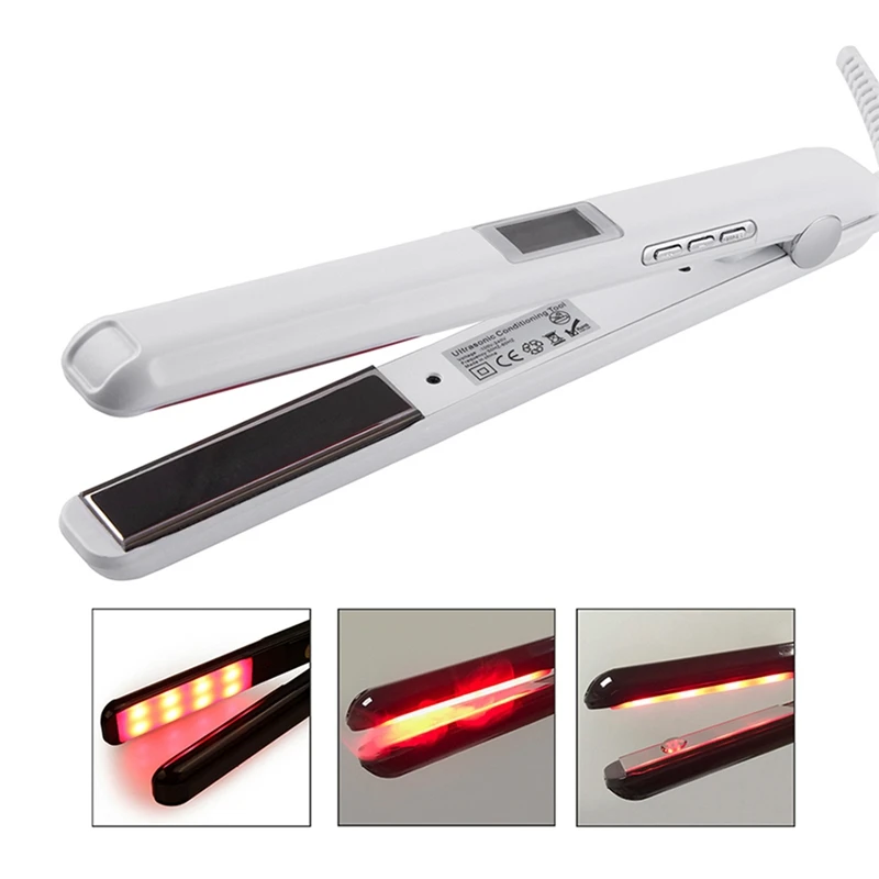Ultrasonic & Infrared Hair Care Iron Recovers The Damaged Hair Hair Treament Styler Cold Iron Hair Care Treatment White US Plu
Ultrasonic & Infrared Hair Care Iron Recovers The Damaged Hair Hair Treament Styler Cold Iron Hair Care Treatment White US Plu
