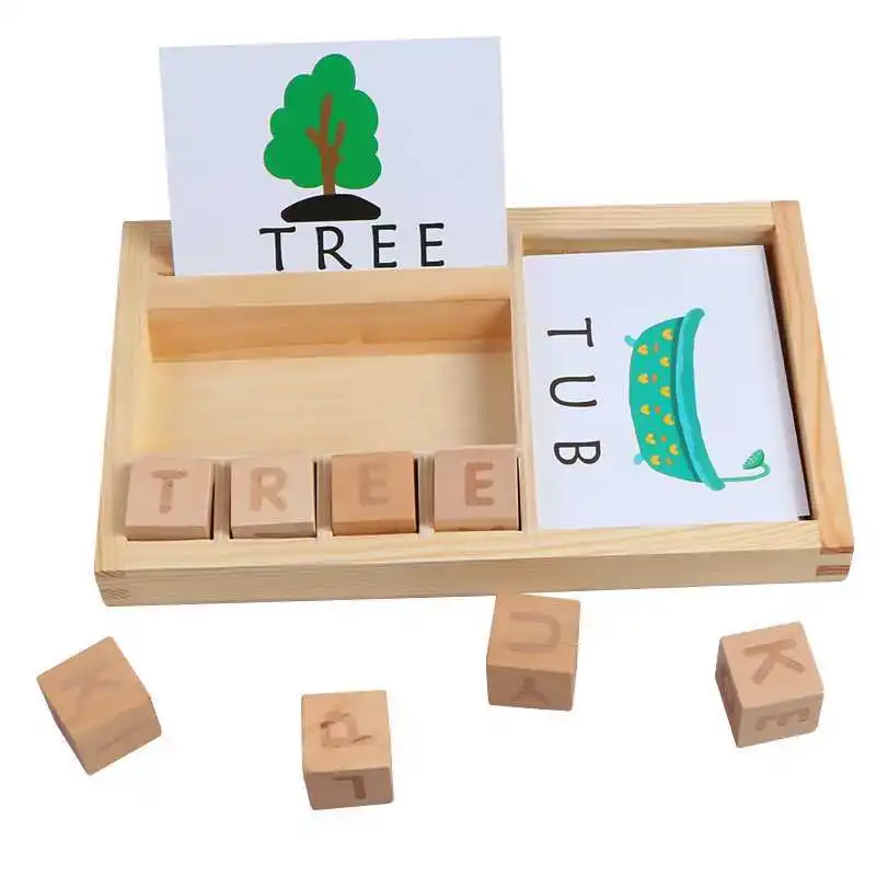 Math Toy Wood Spelling Words Game Kids Early Educational Toys for Children Learning Wooden Toys Montessori Education Toy
Math Toy Wood Spelling Words Game Kids Early Educational Toys for Children Learning Wooden Toys Montessori Education Toy