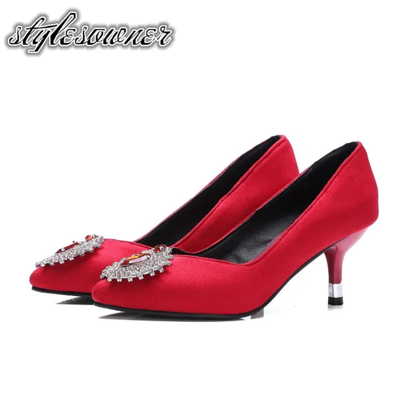 Stylesowner High End All-match Shallow Woman Pumps Wedding Shoes High Heels Flock Mature Spring Stiletto Casual Single Shoes
Stylesowner High End All-match Shallow Woman Pumps Wedding Shoes High Heels Flock Mature Spring Stiletto Casual Single Shoes
