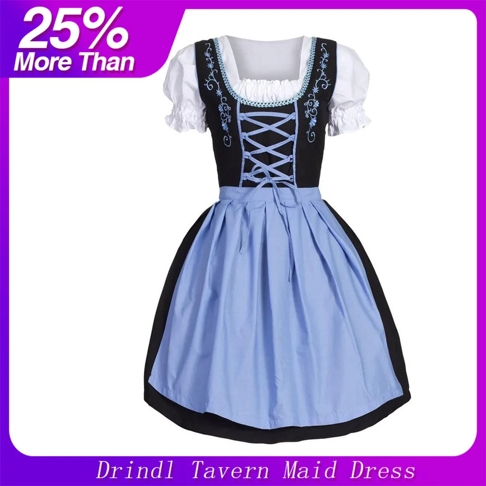 Fashion dress Women's Oktoberfest Costume Bavarian Beer Girl Drindl Tavern Maid Dress Vintage robe femme Summer dress vestidos
Fashion dress Women's Oktoberfest Costume Bavarian Beer Girl Drindl Tavern Maid Dress Vintage robe femme Summer dress vestidos
