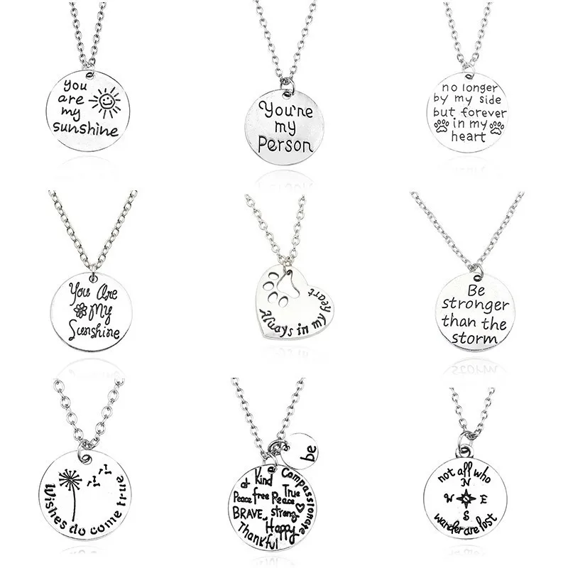 You Are My Sunshine Person Best Friends Pendant Dog Paw Footprint Love Heart Necklace For Women Sister Dad BFF Couple Jewelry
You Are My Sunshine Person Best Friends Pendant Dog Paw Footprint Love Heart Necklace For Women Sister Dad BFF Couple Jewelry
