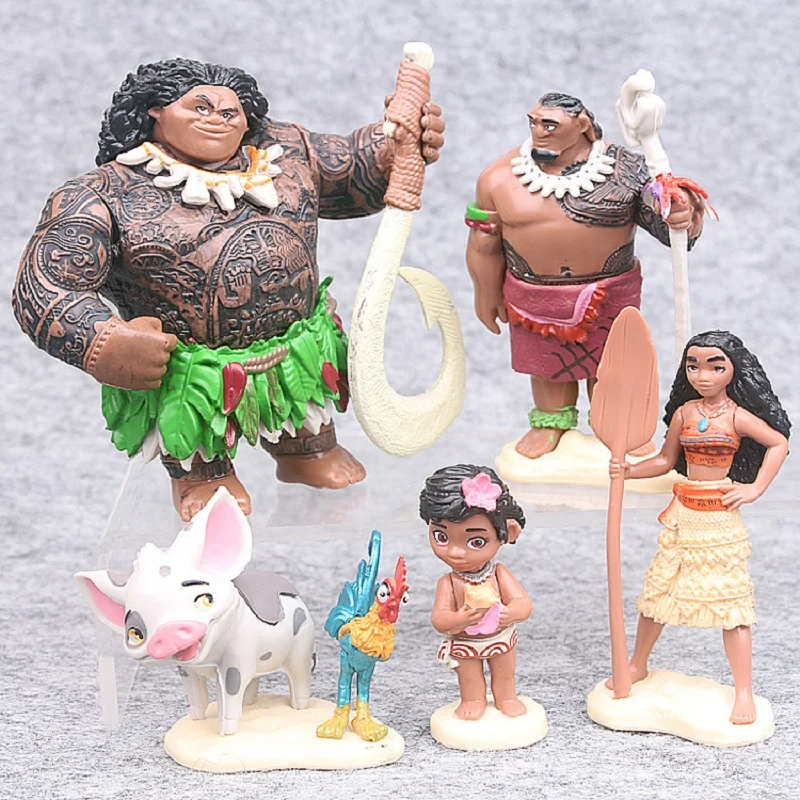 6Pcs Full Set 4-10cm Moana Princess PVC Action Figures Toys Maui Toddler Moana Decoration Cake Gift Toys Doll For Kid Gifts
6Pcs Full Set 4-10cm Moana Princess PVC Action Figures Toys Maui Toddler Moana Decoration Cake Gift Toys Doll For Kid Gifts