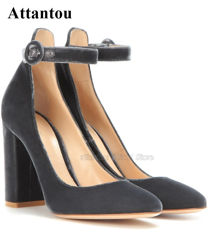 Fashion Pointed Toe Luxury Suede Women Dress Shoes Designer Ankle Straps Chunky Square Hig Heel Pumps Women
Fashion Pointed Toe Luxury Suede Women Dress Shoes Designer Ankle Straps Chunky Square Hig Heel Pumps Women