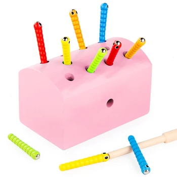 10Pcs Wooden Magnetic Catch Insects Game Toys Insects Basic Educational Development Toy For Kids Children
10Pcs Wooden Magnetic Catch Insects Game Toys Insects Basic Educational Development Toy For Kids Children