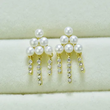 ZHBORUINI 2019 New Pearl Earrings 925 Sterling Silver Jewelry Zircon Tassels Natural Freshwater Pearl Stud Earring For Women
ZHBORUINI 2019 New Pearl Earrings 925 Sterling Silver Jewelry Zircon Tassels Natural Freshwater Pearl Stud Earring For Women