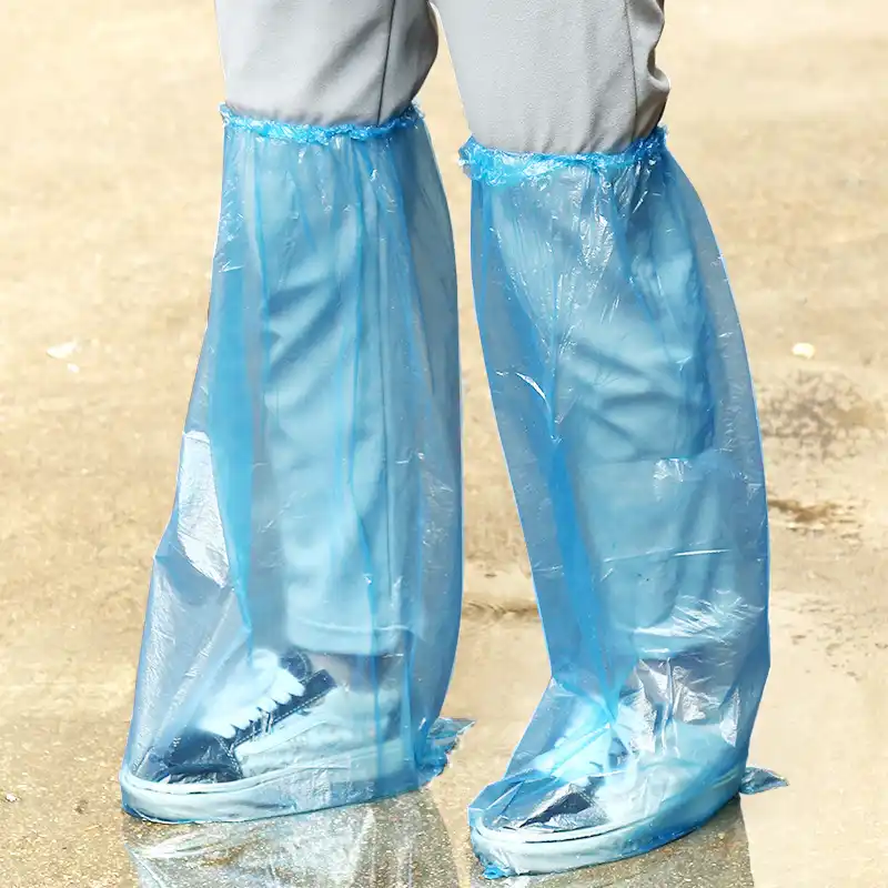 clear plastic shoe covers