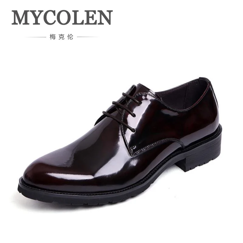 MYCOLEN Classical Men Business Dress Shoes Patent Leather Brand Derby Shoes Men's Flat Oxfords Black Shoes for Wedding Party
MYCOLEN Classical Men Business Dress Shoes Patent Leather Brand Derby Shoes Men's Flat Oxfords Black Shoes for Wedding Party