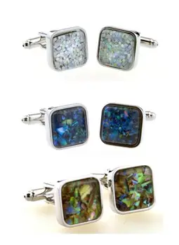 10pairs/lot Natural Abalone Shell Cufflink Square Shiny Blue/White Sea Shell Cuff Links Shirt Cuff Button Men's Jewelry
10pairs/lot Natural Abalone Shell Cufflink Square Shiny Blue/White Sea Shell Cuff Links Shirt Cuff Button Men's Jewelry