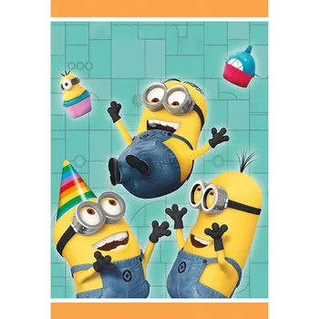 Cartoon Blue Iron Sheet Photography Background Three Minions With Cupcakes Backdrop For Baby Shower Children Birthday Party
Cartoon Blue Iron Sheet Photography Background Three Minions With Cupcakes Backdrop For Baby Shower Children Birthday Party