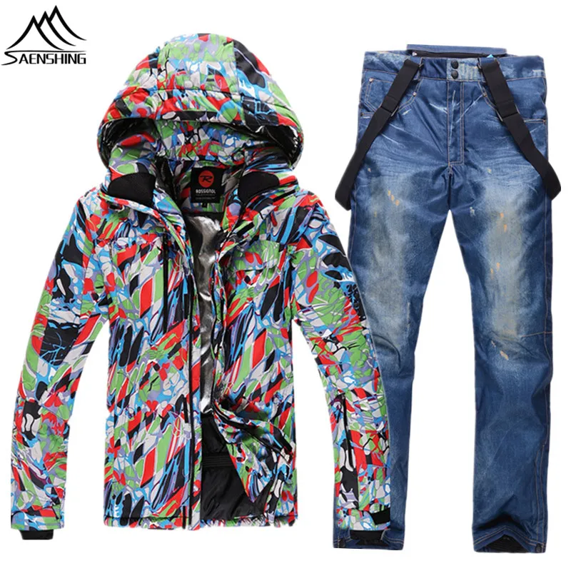 Image Free Shipping Rossignol Men Ski Jacket Windproof Waterproof Men Winter Ski Winter Ski Suit Breathable Men Jacket Pants