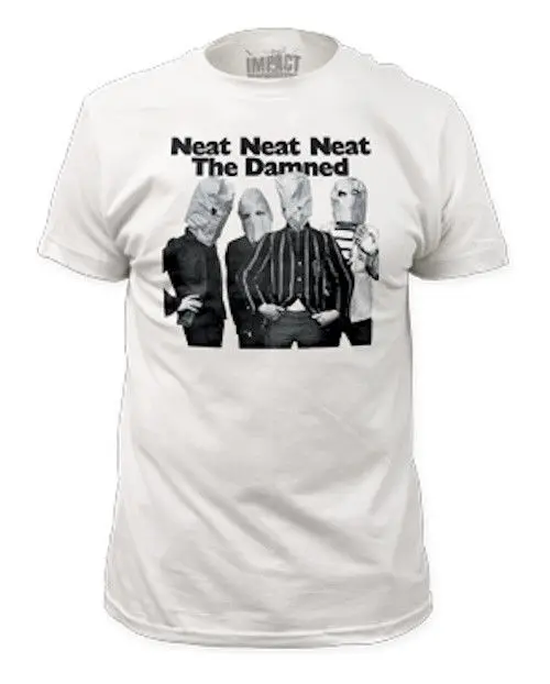 

The Damned - Neat White T-Shirt - BRAND NEW - Punk Rock T Shirt Hot Sale Clothes 2018 Latest Men T Shirt Fashion top tees