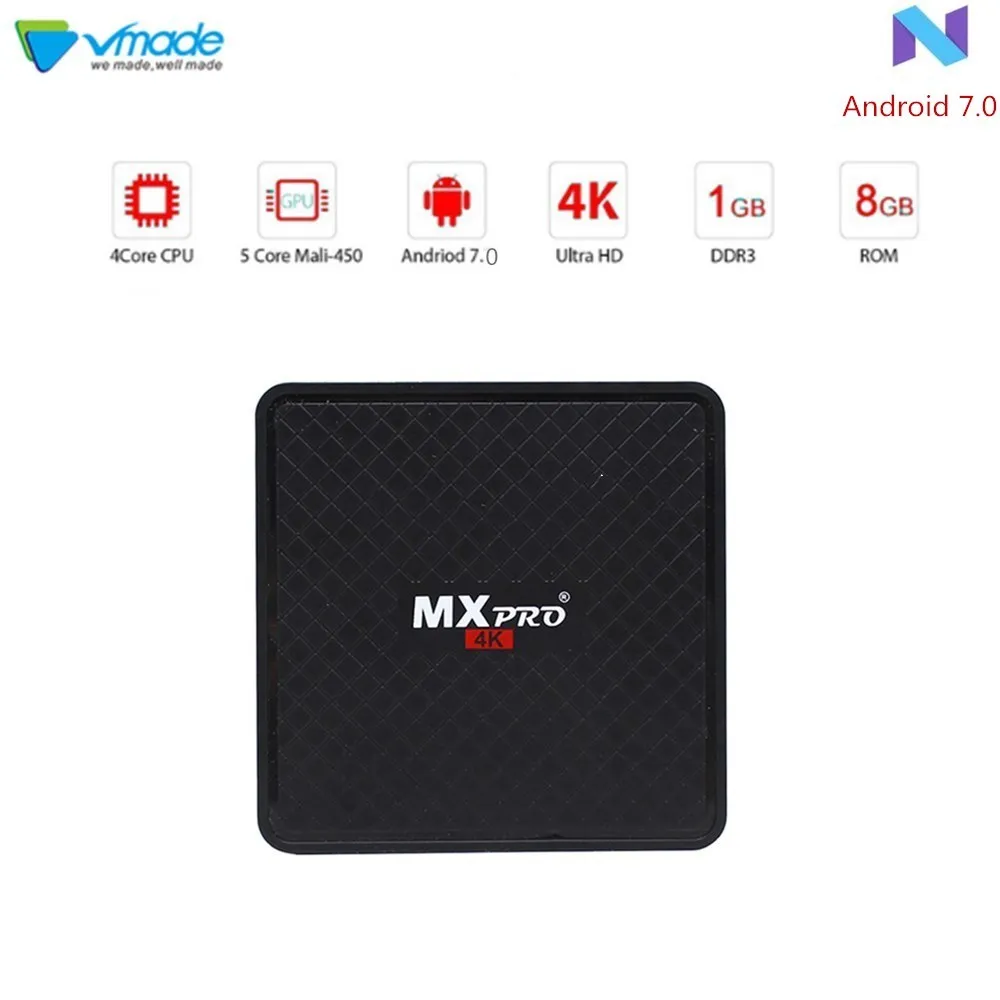 Vmade Smart Mini TV BOX Android 7.0 OS Octa Core H.265/HEVC 4k Allwinner H3 Quad Core 1g/8g Support 1.0 ghz Wifi Set- Top Box
Vmade Smart Mini TV BOX Android 7.0 OS Octa Core H.265/HEVC 4k Allwinner H3 Quad Core 1g/8g Support 1.0 ghz Wifi Set- Top Box